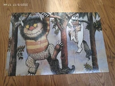 VTG 1999 Where THe Wild  Things Are - Sendak  EUC !! Floor Puzzle 24 pieces 