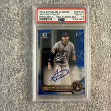 2022 Bowman Chrome 1st Antonio Pinero HTA Choice Refractor Autograph /150 PSA 10