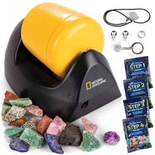 NATIONAL Geographic Starter Rock Metall gummierter Schaft Tumbler Kit 