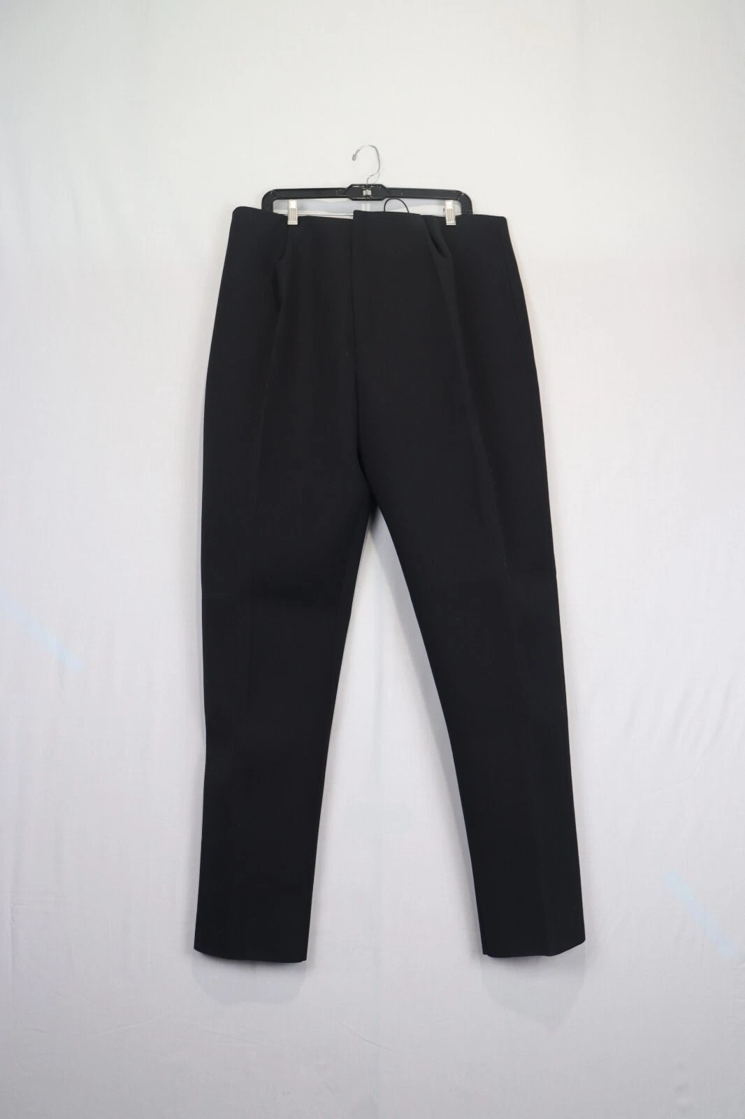 Bottega Veneta o1rshd1123 Pantaloni da taschino doppio logo lana compatta nero 52