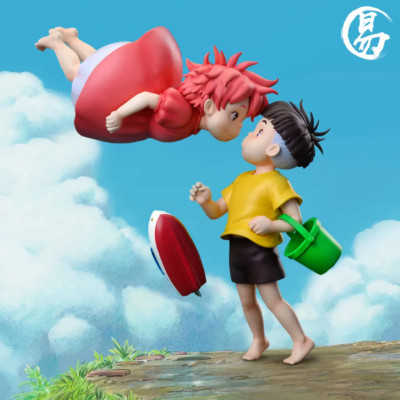 Yi Studio - Ponyo on the Cliff - Ponyo and Sosuke 崖の上のポニョ