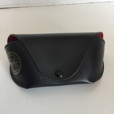 VINTAGE Ray Ban Eye Glasses/Sunglasses Snap Case BLACK  RED -