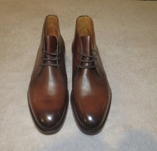 Edward Green Banbury Dark Oak Brown Leather Chukka Boots 8.5 E NWB