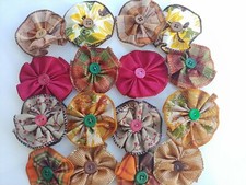 Lot Fall 2.5 Small flowers collar accessories for Dog Cat Pet Handmade