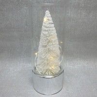 Formano Deko Licht Lampe Led Tanne Tannenbaum Weiß Silber Batterie Weihnachten