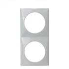 Berker 'Flow Design' Double Frame in White W4 21246W