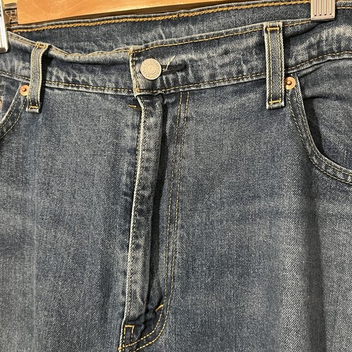 LEVIS 505 JEANS MENS 40X32 BLUE REGULAR FIT MEDIUM WASH DENIM CLEAN ORIGINAL EUC - Picture 7 of 18