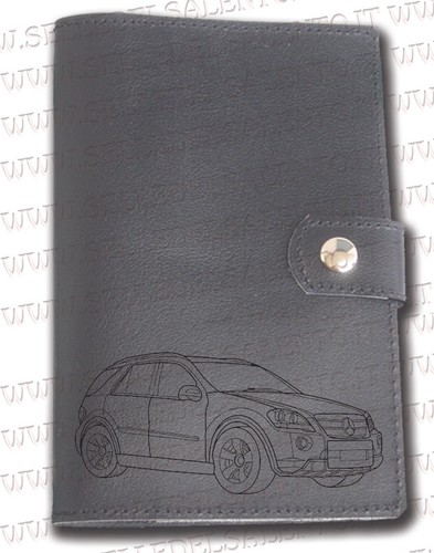 Portadocumenti portalibretto pelle auto Libro Leather Mercedes Benz serie MI - 第 1/2 張圖片