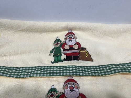 Holiday Hand towels 2 Scarecrow 2 Santa Don Aslett Microfiber 4 Hand Towels - Picture 4 of 7