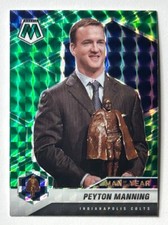 2021 Mosaic Peyton Manning Green NFL Man Of The Year Prizm Insert SP #263 Colts