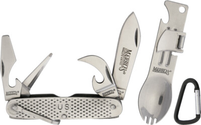 Marbles Knives GI Utility Folding Knife & Campers Friend Multi Tool Set 390