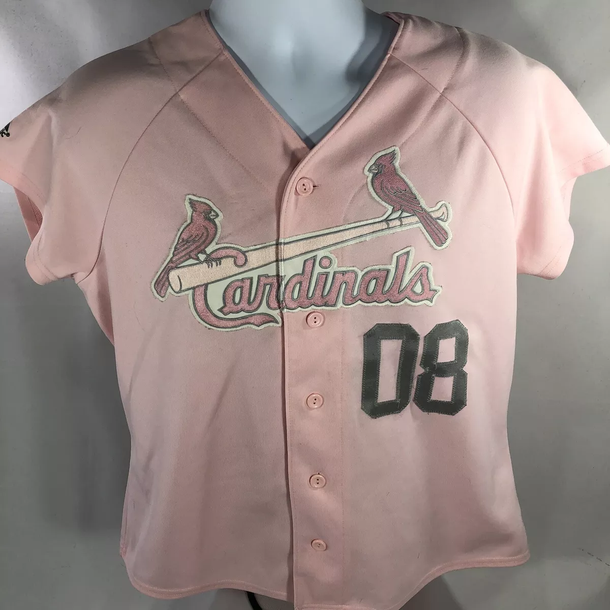 ST LOUIS CARDINALS WOMENS JERSEY PINK CUSTOM LAST NAME “SNEED” #08 XL  MAJESTIC