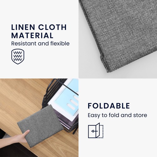 Linen Dust Cover Compatible with HP DeskJet 2755e DeskJet 2720e 2710e 2820e  - Afbeelding 5 van 8