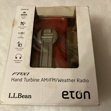 L.L. Bean Eton FRX1 Hand Turbine AM/FM Weather Radio w LED Flashlight