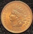 1903 Indian Head Cent Uncirculated Lusterous