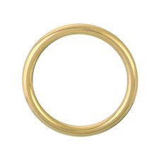 O Ring Buckle 50mm/1.97" Brass Seamless Welded Circle Loop 6.4mm Thickness