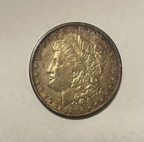 1892-CC AU+ Details!  Morgan Silver Dollar