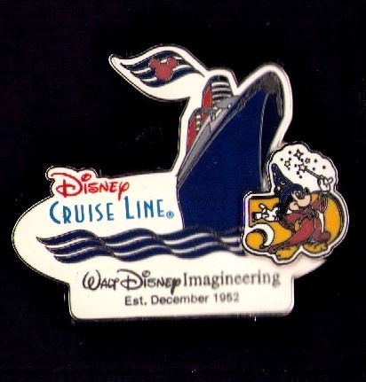 Disney Pin Color 50th Anniversary Cast Cruise Line Pin