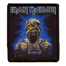 Official Iron Maiden Patch Mummy Lightning Sublimated Embroidery Iron On