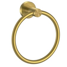 SUS304 Stainless Steel Round Wall Mounted Hand Towel Ring Dark Gold