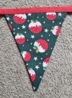 Christmas pudding Fabric Quality Bunting 1.8m