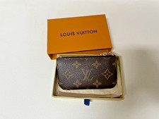 Authentic Louis Vuitton Monogram Key Pouch Pochette Cles Coin Purse W/Box Bag