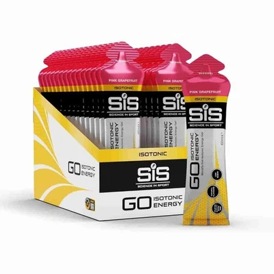 Science In Sport GO Isotonic Energy Gel 60ml Pink Grapefruit, Pack of 30