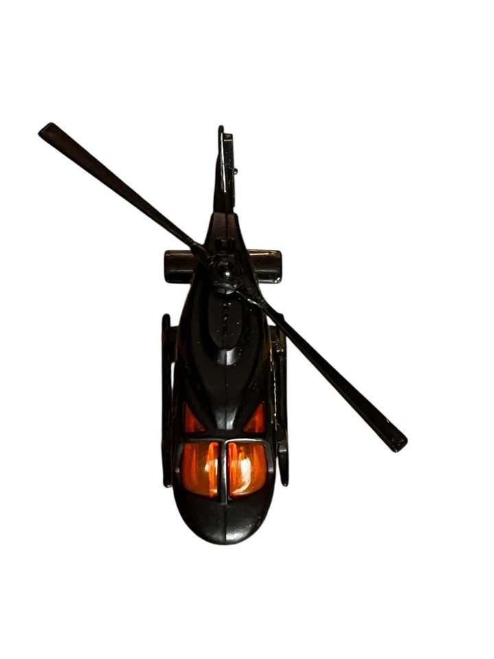 Helicóptero de servicio aduanero Hot Wheels 1989 PLANET HotWheels.com negro plegable Foto 3 de 4