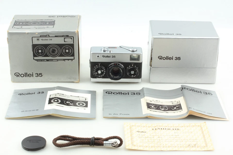 Meter Works [Almost Unused in Box] Rollei 35 Silver 35mm Film Camera From JAPAN - Image 4 of 4