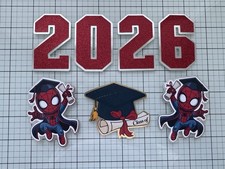Graduation Lei numbers toppers, cutout Sets, Class Of 2026