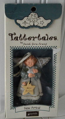 TATTERTALES ANGEL CHRISTMAS ORNAMENT NEW ARRIVAL BABY SANDI GORE EVANS NEW