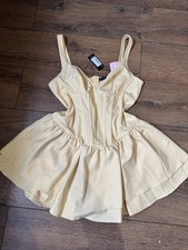 PRETT LITTLETHING Yellow  Corset Dress