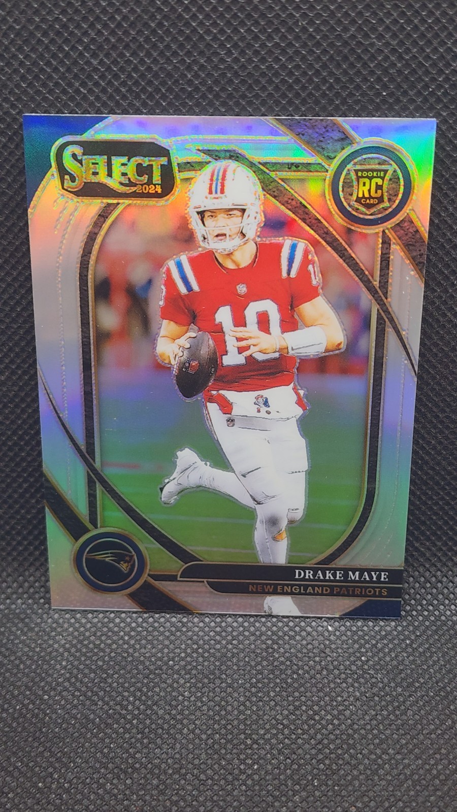 2024 Panini Select Drake Maye #218 Club Level Silver Prizm RC Patriots