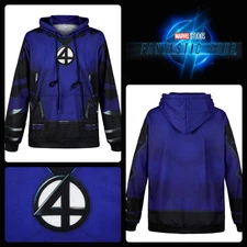 Fantastic Four Reed Richards Sue Storm costume hoodie jacket - ADULT