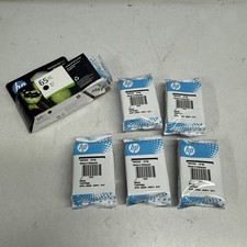 HP 65 Black Ink Cartridge 5 Pack And 1 XL NEW GENUINE