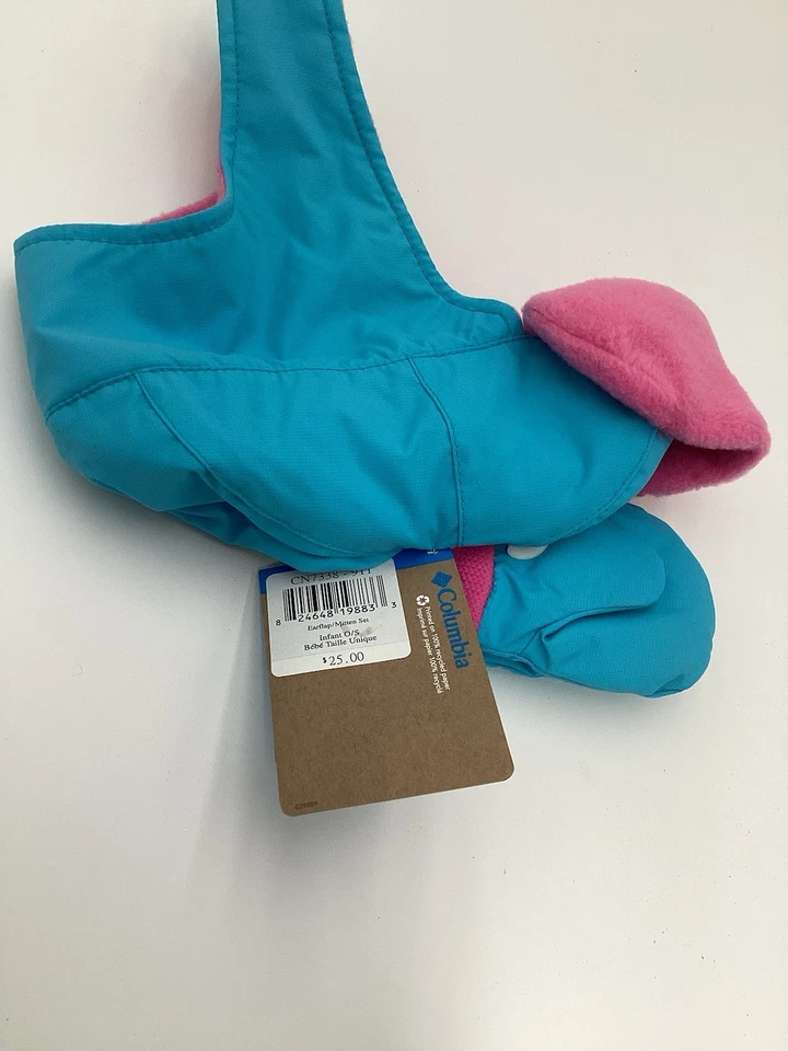 Columbia шляпа с наушником и варежки комплект младенца O/S новый с ярлыками - Изображение 3 из 4