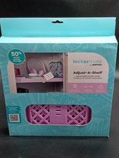 New LockerMate Adjust-A-Shelf Adjustable Locker Shelf Pink Purple Color