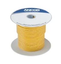 Tinned Copper Wire, 18 AWG (0.8mm2), Yellow - 1225ft