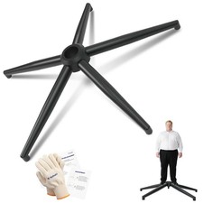 28" Office Chair Parts- Heavy Duty Base - 2500 Lbs Capacity Matte Black Metal...