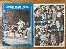 Manchester City 2 signed Junior Blues magazines 1977/78