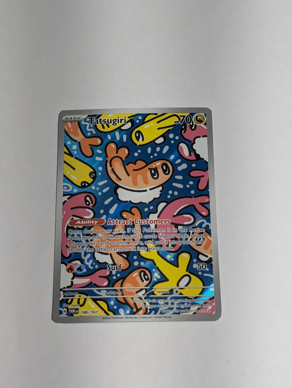 Pokemon TCG Tatsugiri - 186/167 - SV06: Twilight Masquerade NM