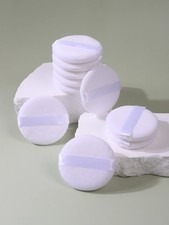 2 5 10 20Pcs White Round Makeup Powder Puff Soft Face Foundation Setting Blender
