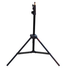 Photo Basics 951 Black Aluminum 3 Section Light Stand for Studio Photography 8'
