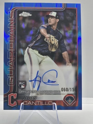 2025 TOPPS CHROME JOEY CANTILLO AUTO RC SP BLUE LAVA Raywave 060/150 - Picture 1 of 3