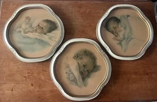 Bessie Pease Gutmann 1918 Awakening Dreamland Little Bit Of Heaven Wood Frame