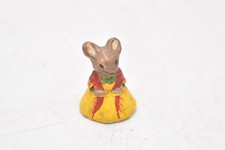 Vintage 1970s Mouse in a Dress Figurine Statue Ornament 
