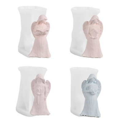 3D Angel Silicone Mold Handmade DIY Aromatherapy Wax Clay Craft