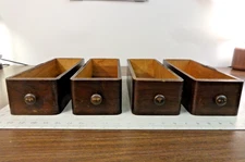 4 WOOD DRAWERS  from  Antique SINGER Sewing Machine Treadle Cabinet