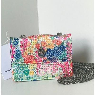 Kurt Geiger Micro Kensington Crystal Beaded Floral Crossbody Bag Tattie Isles