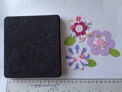 Sizzix Bigz Blumenschichten & Blätter ~ Bastelstanze ~ ideal für Stoff & Nähen